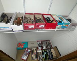 Boxes and boxes of shoes!