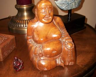 Hand Carved Wooden Buddah