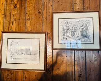 Williamsburg VA Sketched Wall art