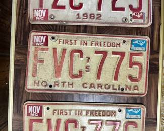 Vintage License Plates