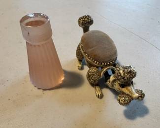 Cast Iron Poodle Pin Cushion