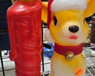 BLOW MOLD CANDLE / REINDEER