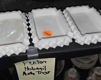 FENTON HOBNAIL ASHTRAYS