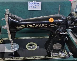 PACKARD SEWING MACHINE AND CASE