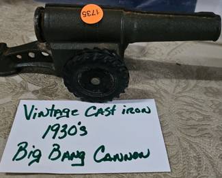 CAST IRON BIG BANG CANNON VINTAGE