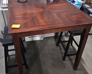 TABLE AND STOOLS