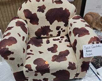 CHILDS COW HIDE CHAIR