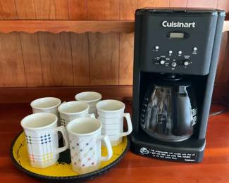 Cuisinart Coffee Pot, COTC Modern Mugs, 