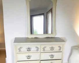 Vintage Dresser And Mirror