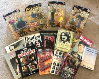 Beatles Yellow Submarine Action Figures And Beatles Books 