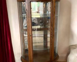 Classic Oak Curio Cabinet