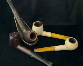 Mastercraft Weather Spark Proof, Canadian Kidskin Briar Pipes  Holder
