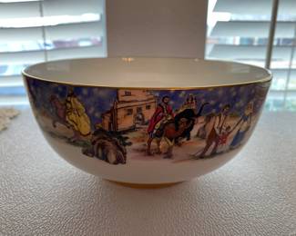 Boehm by Lenox 1989 Christmas Nativity Story Bowl