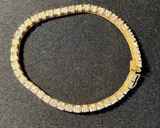 14K and Diamond tennis bracelet