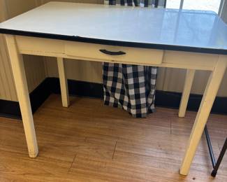 1 of 1 photo : antique enamel table 