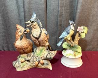 Bird Figurine Amd Music Box