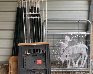 Metal Gates, T Posts, Metal Reindeer Sleigh And More