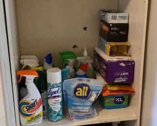 Household Cleaners And Shelf