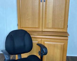 Computer Armoire And Desk Chair