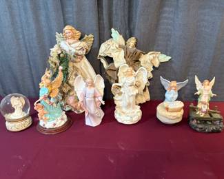 Angel Figurines And Music Boxes