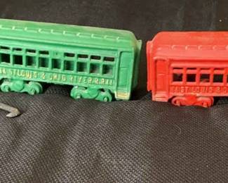 Vintage Metal Train St Louis Ohio River