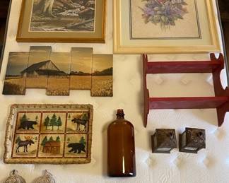 Wall Hangings, Serving Tray, 2 Tiered Shelf And More