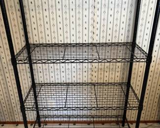 Black Metal Shelving