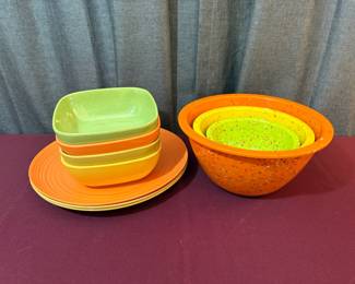 Confetti Speckled Mixing Bowls And Other Colorful Plates And Bowls