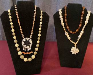 Beaded And Shell Necklaces