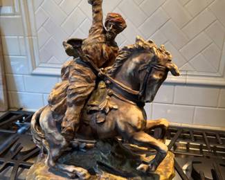 Large Austria Imperial Amphora Statue 18"