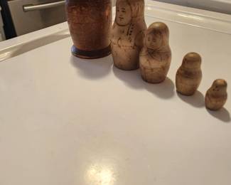 Antique Russian Nesting Dolls 