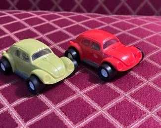 Tonka VW Volkswagon Beetle Diecast Cars Vintage Yellow & Orange Excellent Condition
