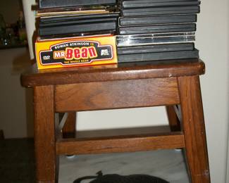 Small Square Wood Stool