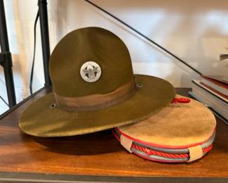 Vintage Scouts Hat & Canteen