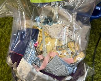 Bags of doll  clothes 