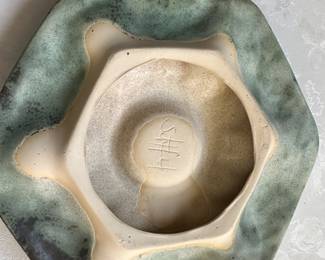 Satterfield Pottery oyster plate