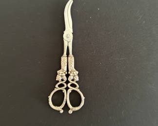 Sterling handle grape scissors 