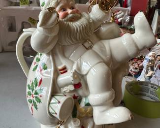Lenox Santa Teapot