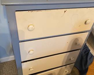 Painted chest of drawers. 