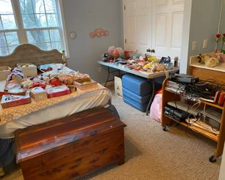 Bedroom full of items