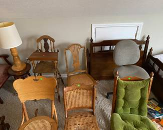 Lots of chairs and rockers