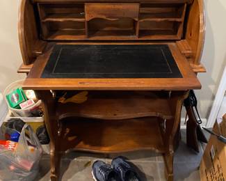 Roll top writing desk