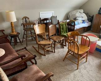 Lots of chairs and rockers