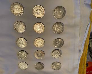 Vintage Chinese Dollar Coin Collection 