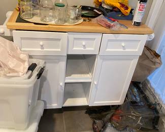 Kitchen Island on casters