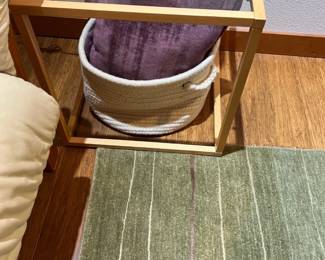 Basket; rug