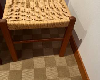 Wicker side table