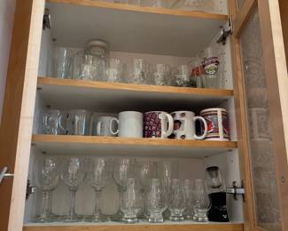 Mugs and stemware