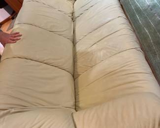 Cream colored couch