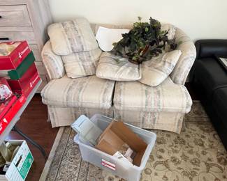 vintage cloth love seat 
